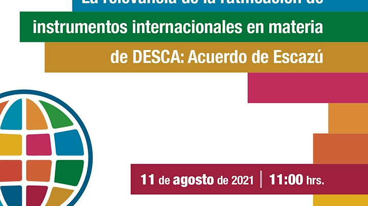 🔴 #EnVivo Conferencia: “Acuerdo de Escazú” (11 de agosto de 2021)