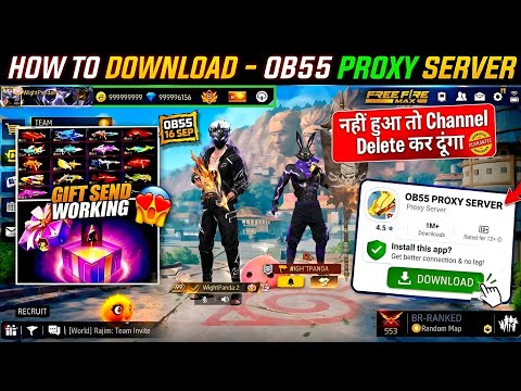HOW TO DOWNLOAD PROXY SERVER IN FREE FIRE, HOW TO USE PROXY SERVER IN FREE FIRE, VIP PROXY SERVER FF