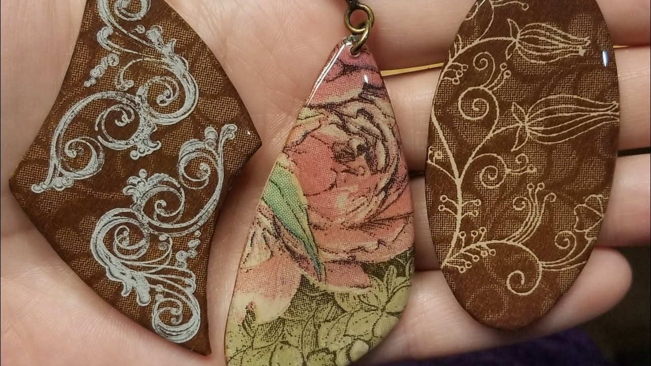 polymer clay pendant 16