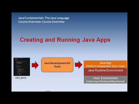 Java Fundamentals : The java language :Course overview