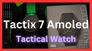 Garmin Tactix 7 Amoled | A premium & rugged tactical GPS watch with adaptive color display! Wealth