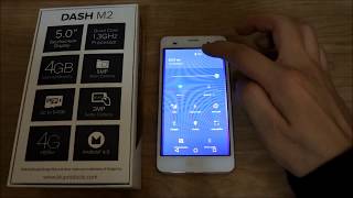 BLU - Dash M2 with 4GB Memory Cell Phone - Initial startup and look at memory