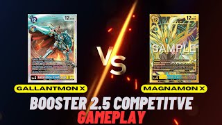 Digimon Tcg  Bt25 Competitive Gameplay Gallantmon X Vs Magnamon X Game 1