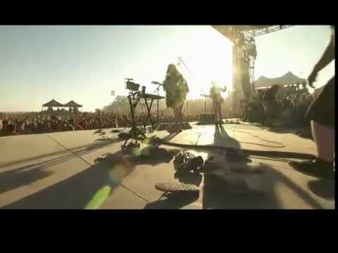 MGMT shoe shower at US Open of Surfing 2011
