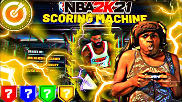 HOW TO MAKE *NEW* BEST SCORING MACHINE BUILD‼️ in NBA 2K21