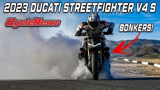 We ride the bonkers 2023 Ducati Streetfighter V4 S! - Cycle News
