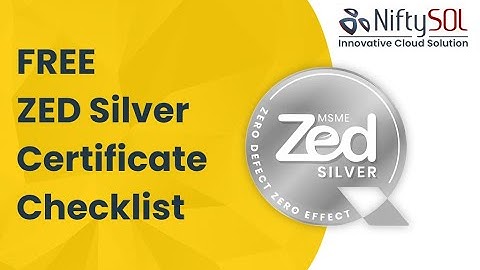 Free ZED certificate silver checklist - NiftySOL