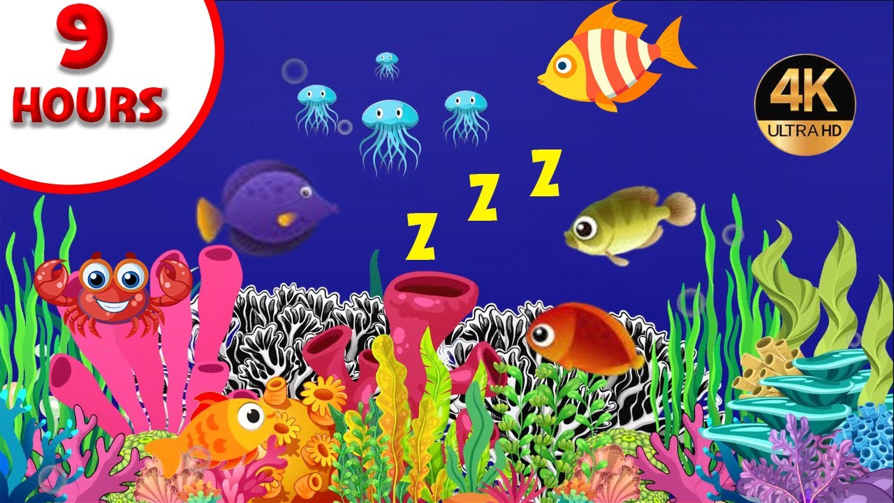 Baby Lullaby Soothing fishes Calming Undersea Animation Aquarium 41 ...