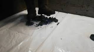 Gevavi Boots Crush And Destroy Car