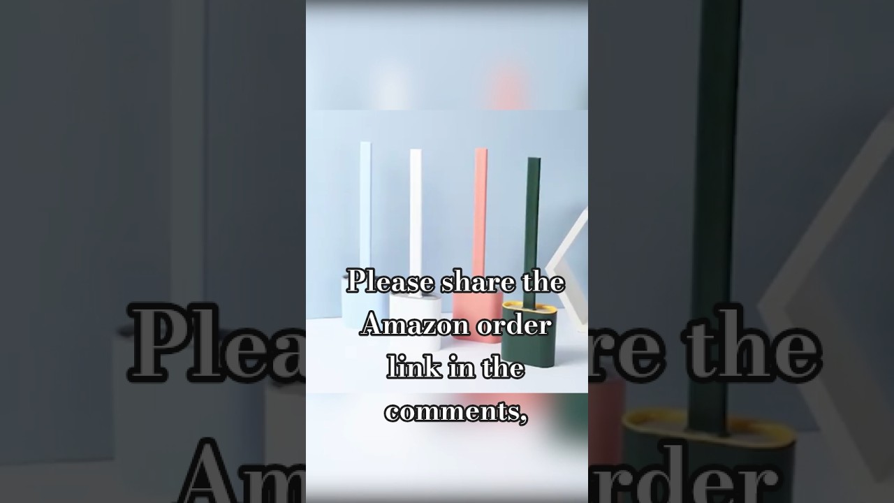 MALL Silicone Toilet Brush and Holder Bendable Efficient Cleaning Wall Mounted Toilet Bowl Brush