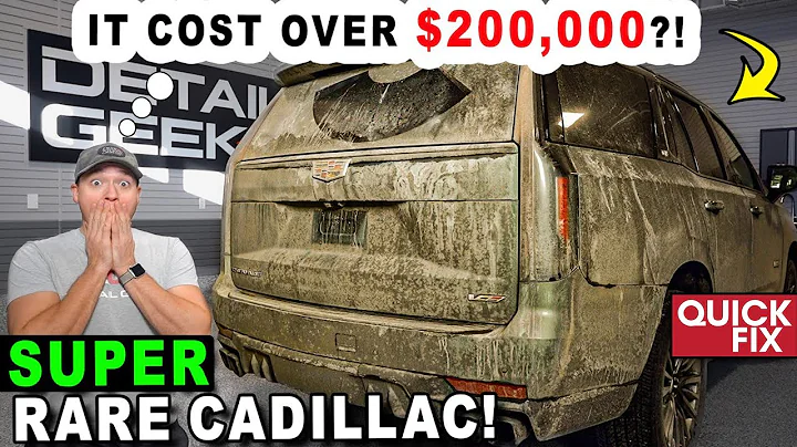 Cleaning The Most POWERFUL and EXPENSIVE Cadillac Ever! | Quick Fix
