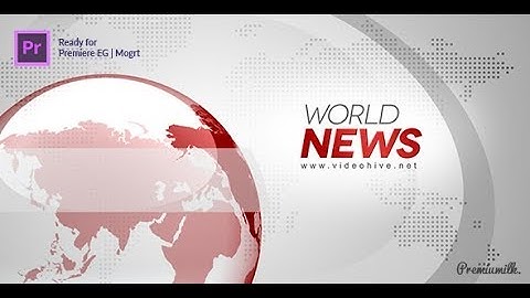 Broadcast News Essential Graphics | Mogrt | Premiere Pro Templates | Videohive