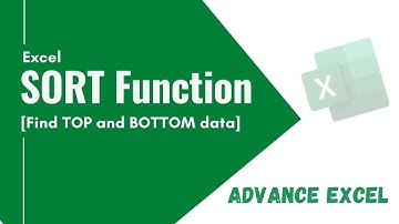 SORT function in excel | Find out Top 5 and Bottom 5 Amount #excel #exceltutorial