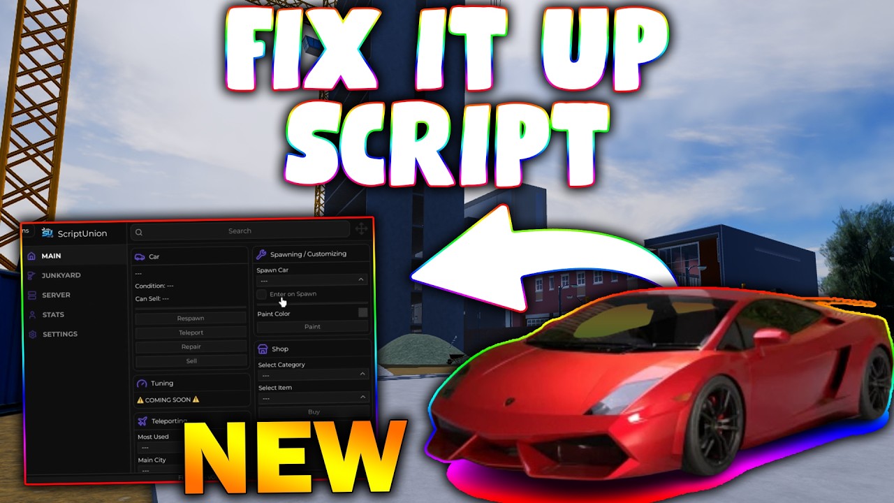 *NEW* Fix It Up! Script (PASTEBIN 2026) ( AUTO FARM , TELEPORT , ESP )