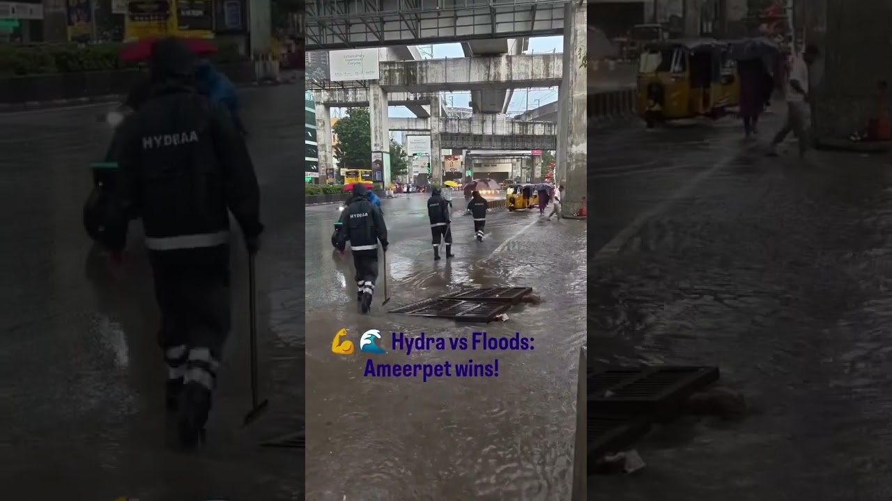 Floods challenged, Hydraa answered – Ameerpet wins!