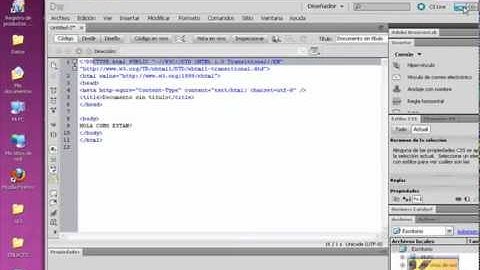 Lección 5 curso Dreamweaver CS 5, incluye HTML y CSS