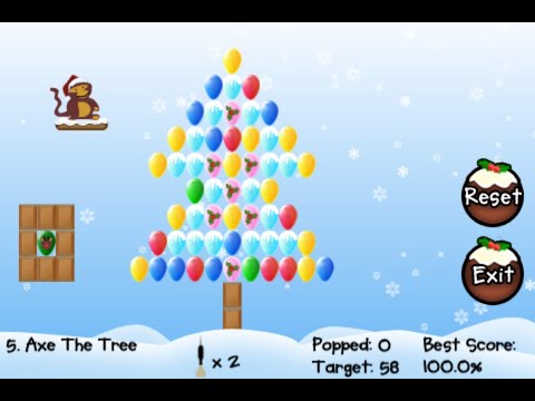 Balloon 5 Tree Bloons Festive Fun Level 5 Axe the Tree - YouTube