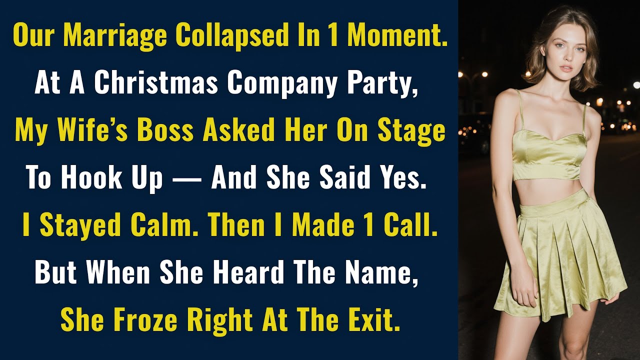 Our Marriage Collapsed In One Moment. At A Christmas Company Party, My Wife’s Boss Asked Her On…