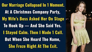 Our Marriage Collapsed In One Moment. At A Christmas Company Party, My Wife’s Boss Asked Her On…