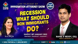 RECESSION -  WHAT SHOULD  NON IMMIGRANTS DO? | Attorney  Show | TV Asia TELUGU screenshot 3