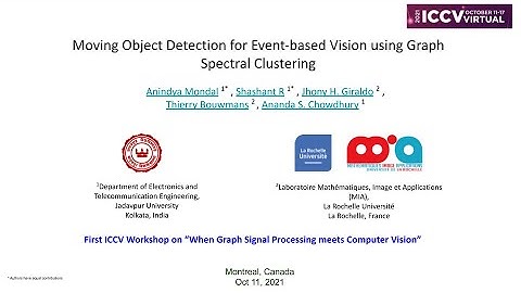 [ICCV 2021 Workshop] Moving Object Detection for Event-based vision using Graph Spectral Clustering