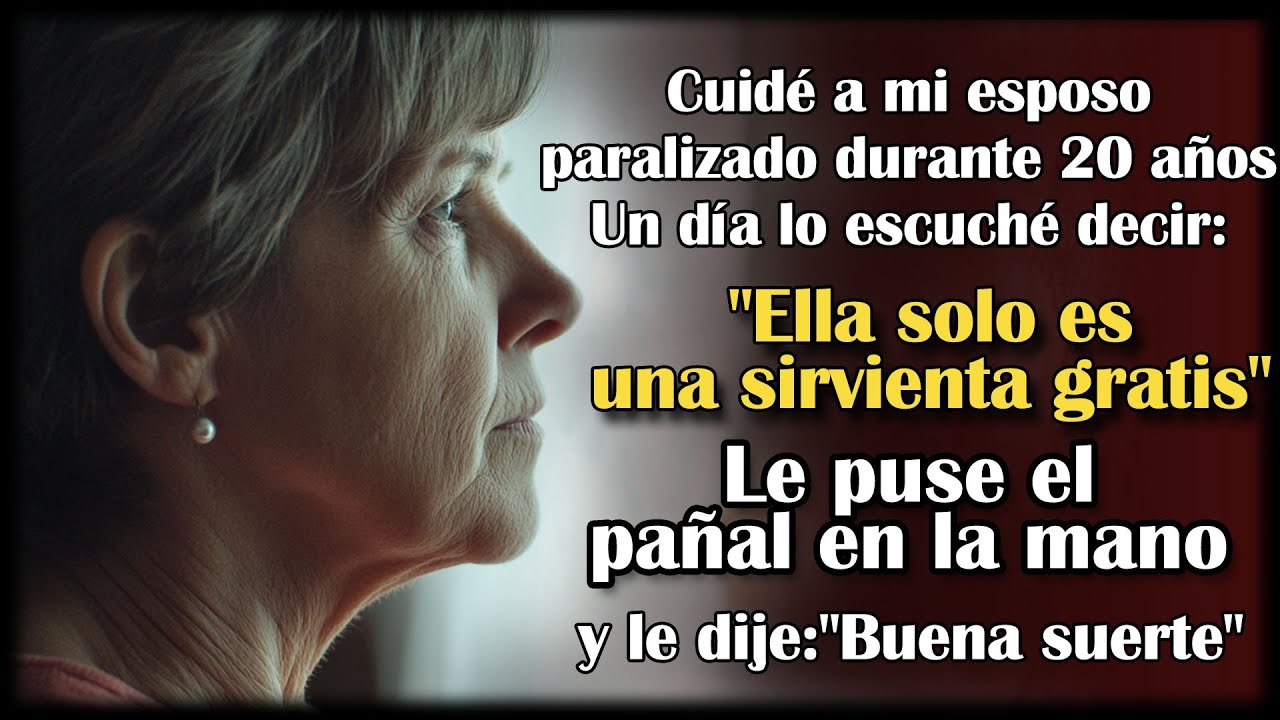 Tras 20 años cuidándolo, lo oí decir que yo era una sirvienta gratis—le di el pañal y me marché