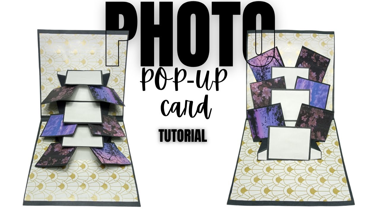 How to Make a Photo Pop-Up Card | Easy Scrapbook Page Idea | by crazycraftzXYZ