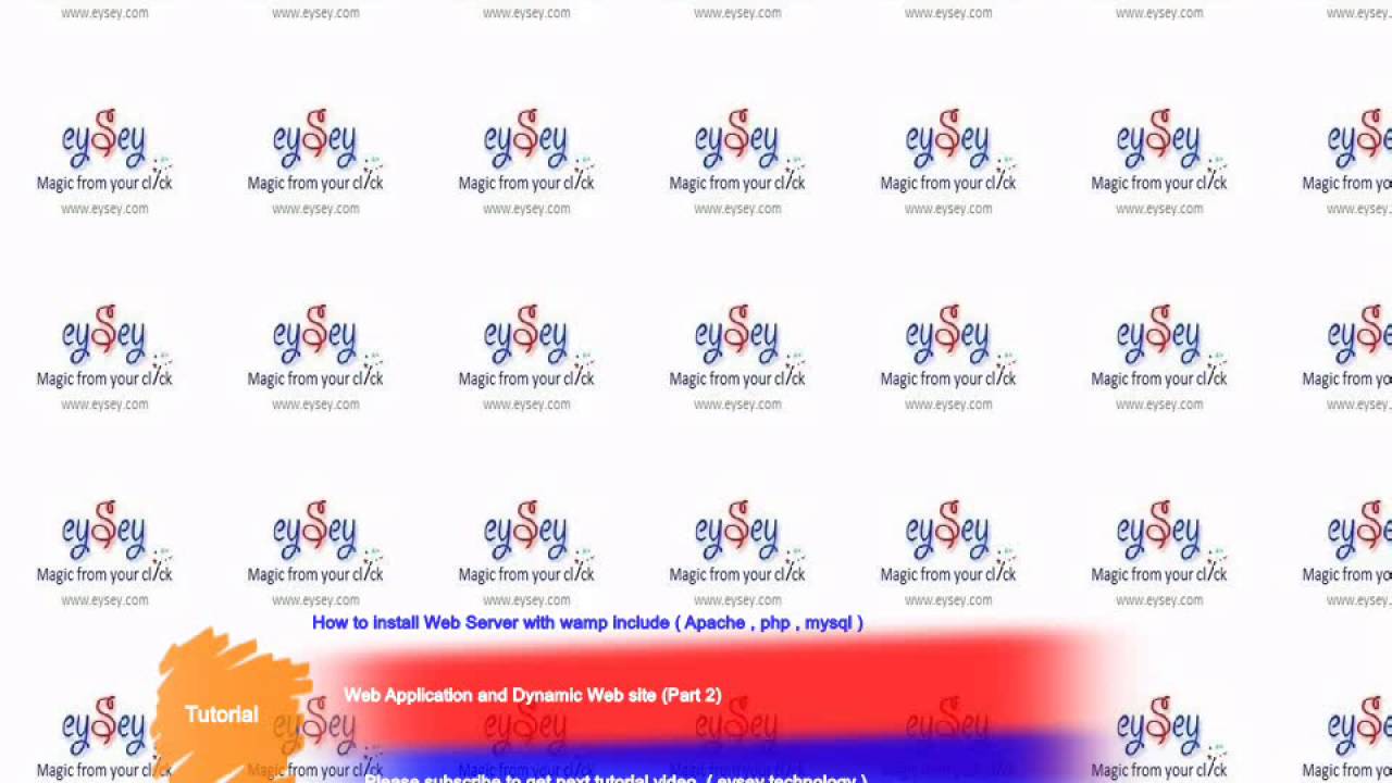 how to install web service with wamp server PHP , MySql , Phpmysqladmin ...