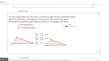 Triangle Similarity Shortcuts – GeoGebra