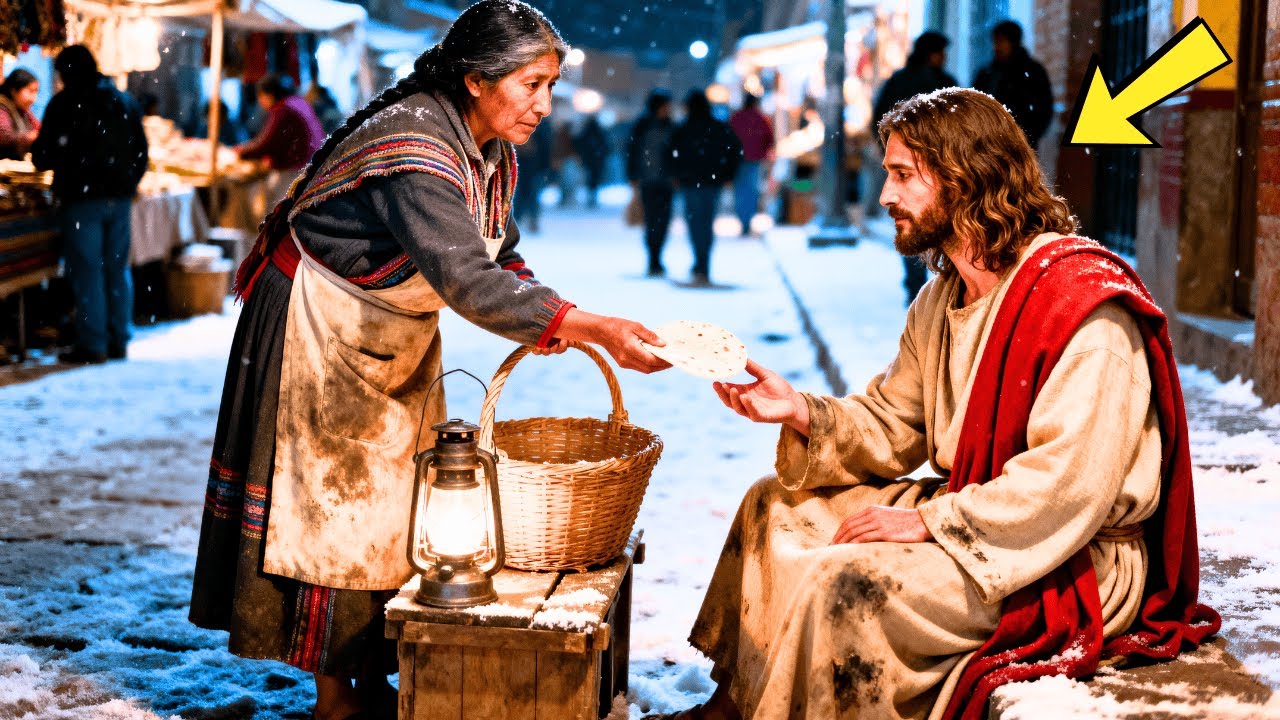 UNA VENDEDORA HAMBRIENTA DIO SU ÚLTIMA TORTILLA... Y JESÚS LA HIZO MILLONARIA...