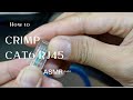 How to CRIMP CAT6 RJ45 - ASMR