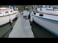 Dock Life On a Sailboat in January