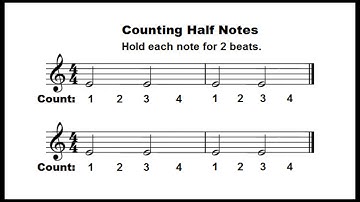 The Half Note or Minim (Music Theory For Beginners)