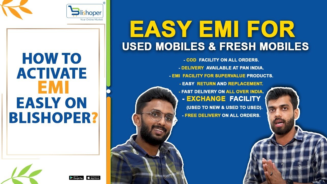 HOW ACTIVATE EMI EASILY ON ബ്ലിഷോപ്പറിൽ എങ്ങനെ USED