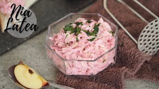Rosa Krautsalat I Ideal als Grillbeilage I schnell gemacht - Nia Latea