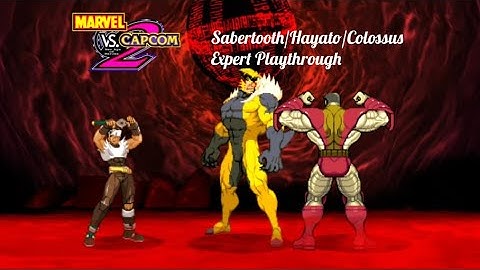 Marvel Vs. Capcom 2: Sabertooth/Hayato/Colossus Expert Playthrough
