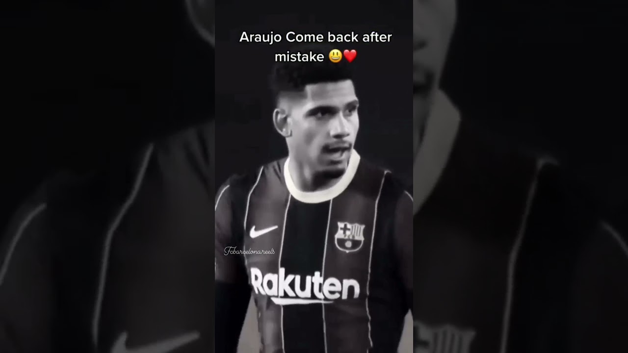 Araujo comeback after this mistake 🤩⚡|| Barcelona victory !!!