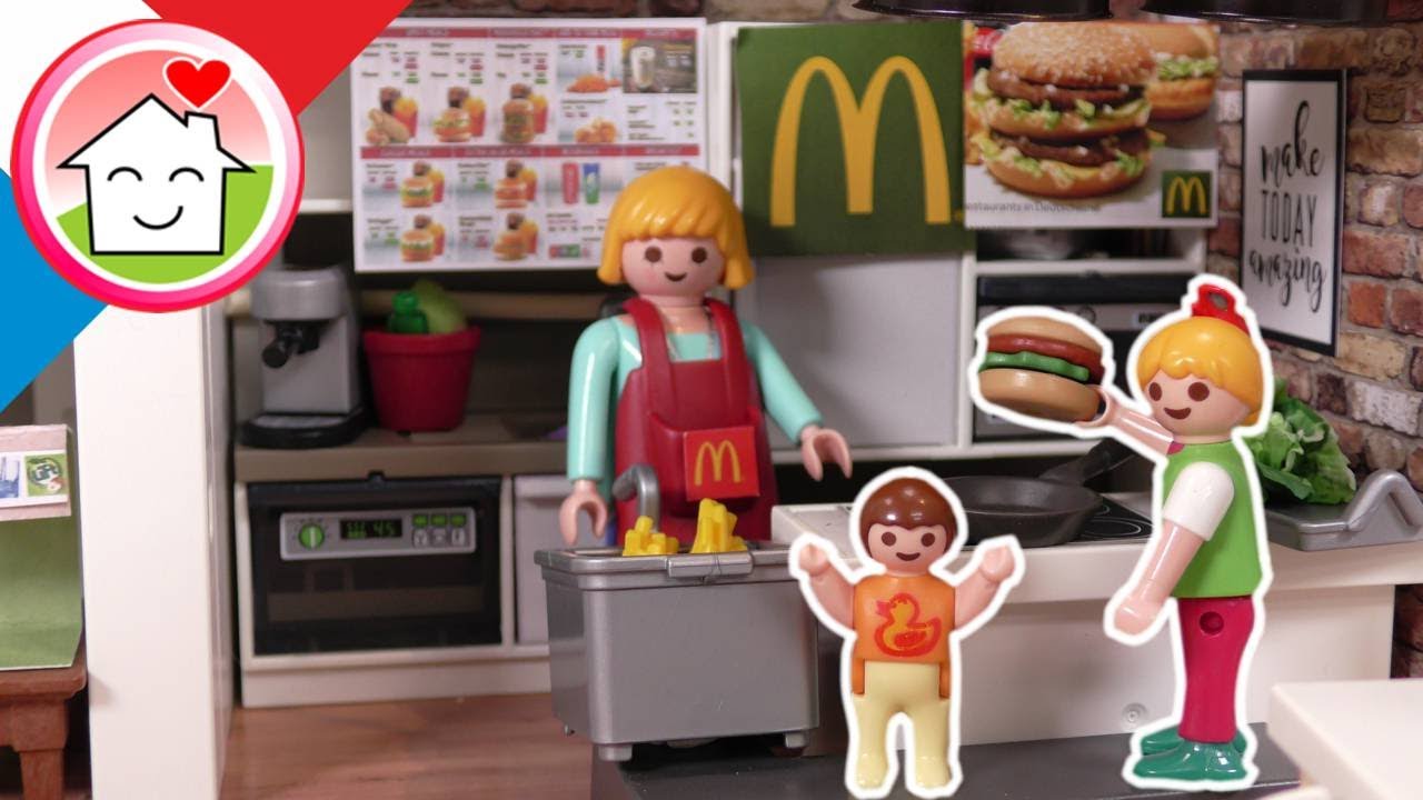 Playmobil en francais Son propre McDonalds à la maison - Famille Hauser