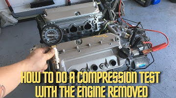 How to do a compression test with engine removed! (Easy method)