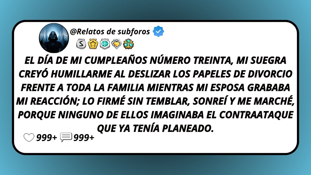 El Día De Mi Cumpleaños Número Treinta, Mi Suegra Creyó Humillarme Al Deslizar Los Papeles De...