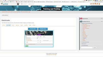 Moodle Flashcards using Database Preset
