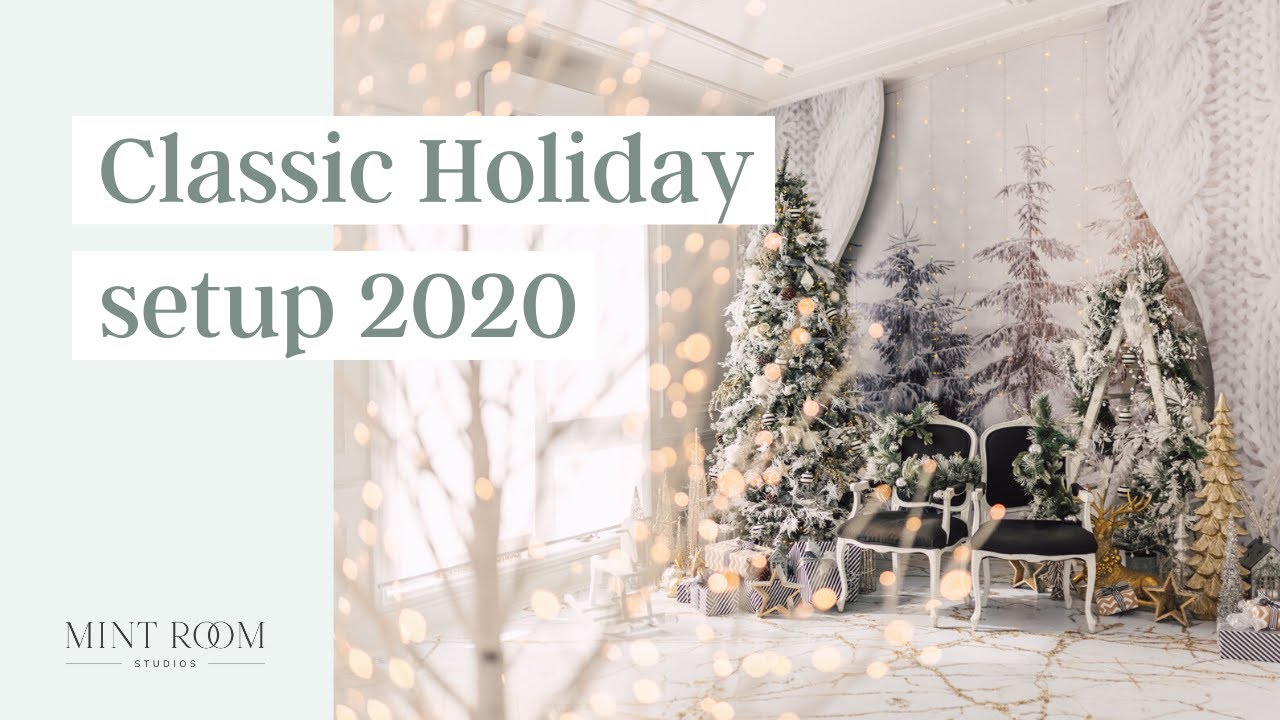 Classic Holiday Setup in White Loft - Mint Room Studio - YouTube