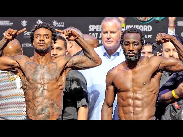 Errol Spence Jr vs. Terence Crawford • FULL WEIGH IN & FACE OFF | ShowTime  Boxing - YouTube
