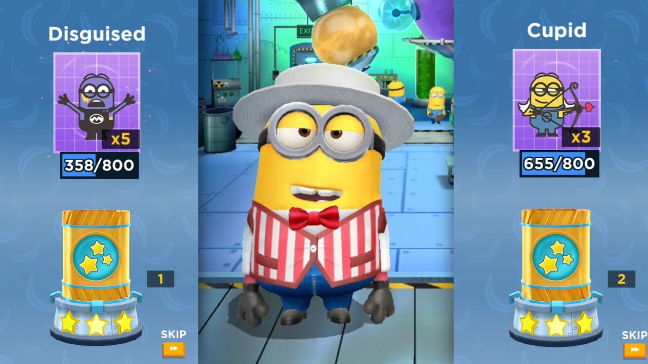 Minion Rush Barker costume run | Inventing room gameplay minions game