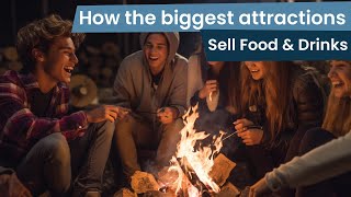 How to use sell food and drinks to people after the ordered tickets.