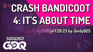 Crash Bandicoot 4: It's About Time by Jordy925 in 1:26:23 - Summer Games Done Quick 2021 Online