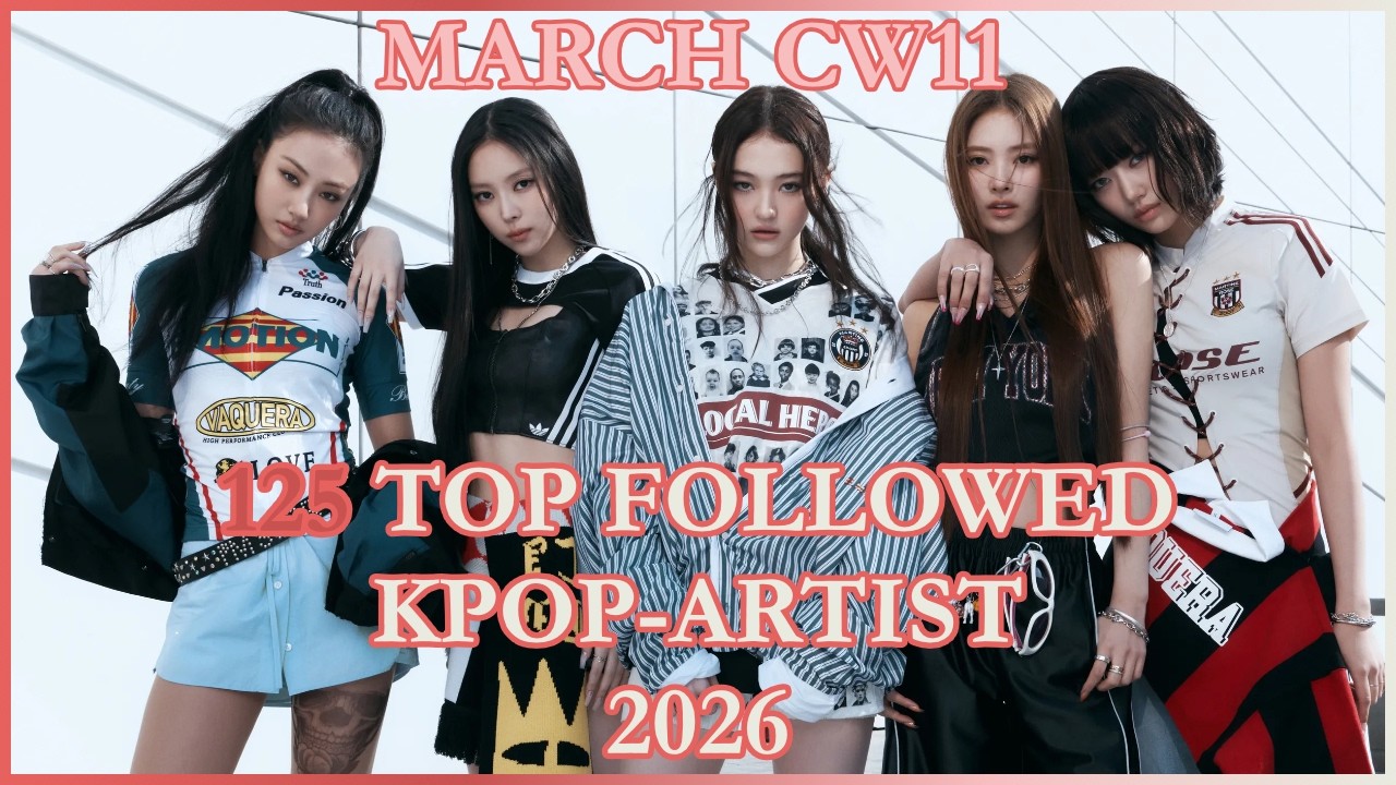 NewJeans logo with Spotify statistics background