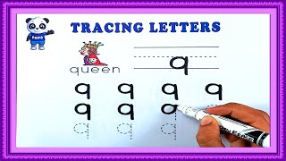 Tracing | Tracing Letter Q | Practice Writing Letter Q | Kids Learning Videos For Kids screenshot 5