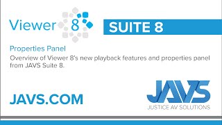 Details JAVS Viewer 8 Properties Panel Overview Update