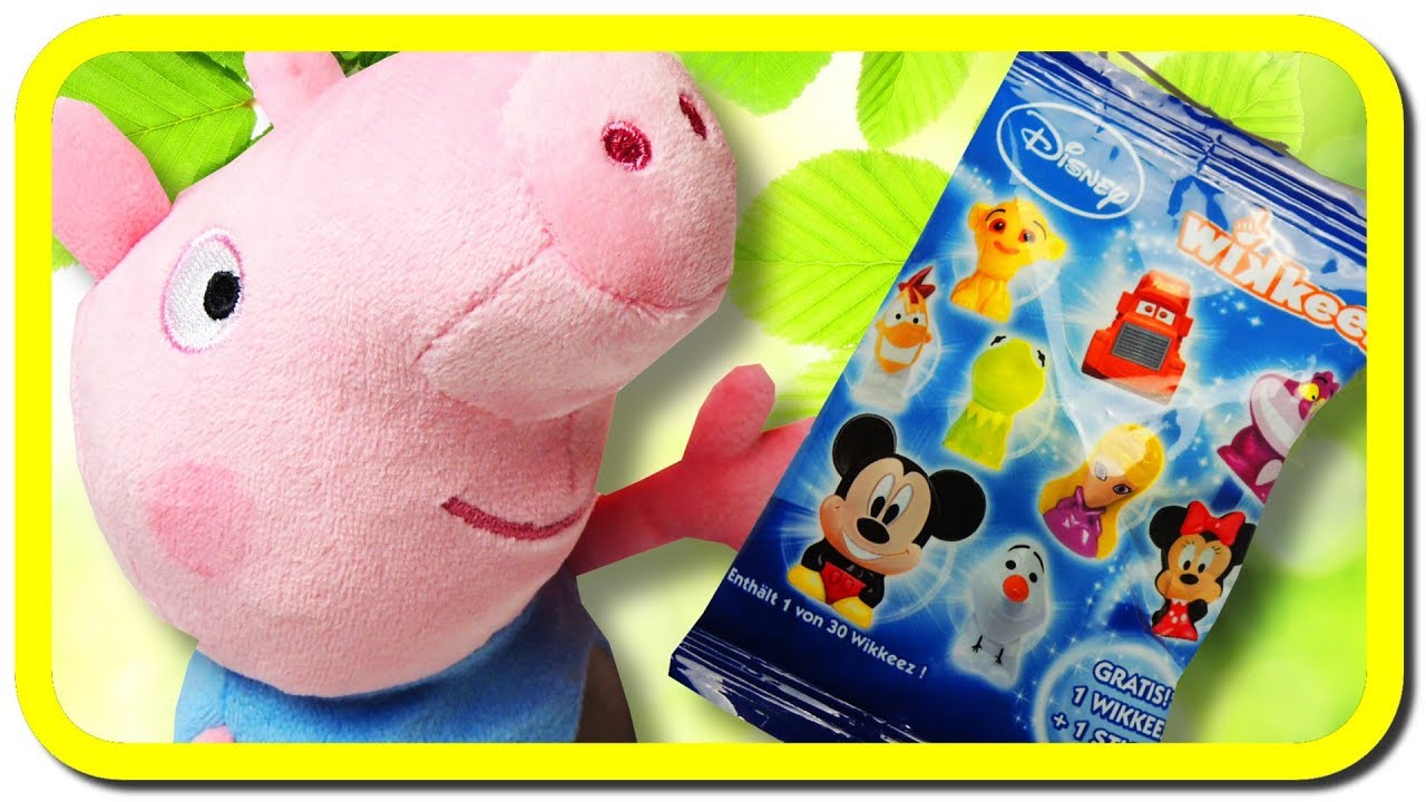 Peppa Wutz und seine Disney Wikeez Blind Bags mit Spielzeug
